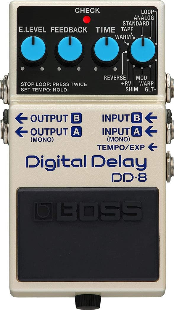 BOSS Digital Delay Guitar Effects Pedal (DD-8)