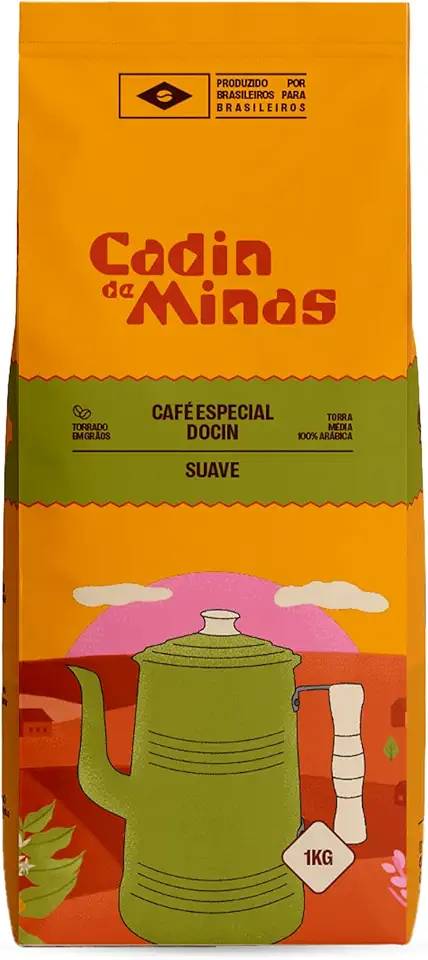 Café Especial Suave em Grãos 1kg - Cadin de Minas - Docin