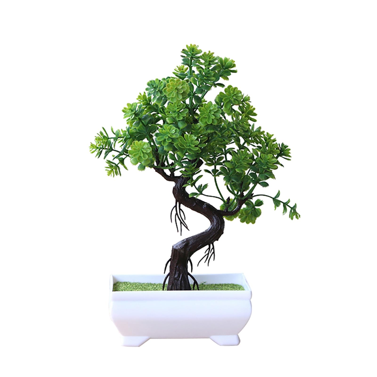 matumou Artificial Potted Tree Bonsai Simulation Plant Home Decor Table Centerpieces