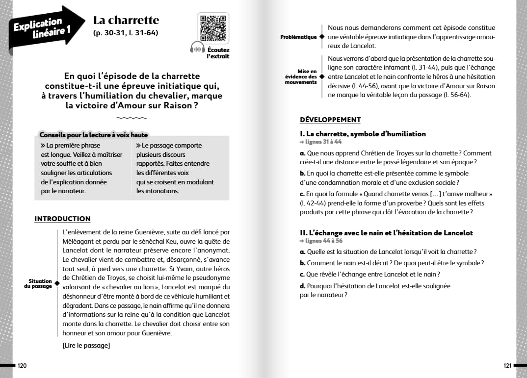 Le Chevalier de la charrette: Bac 2027