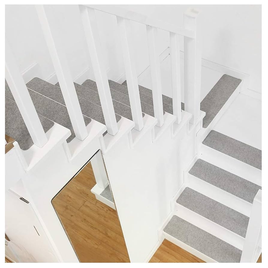 階段用マット Amazon｜16個の階段カーペット、階段踏板マット、階段踏板グレー