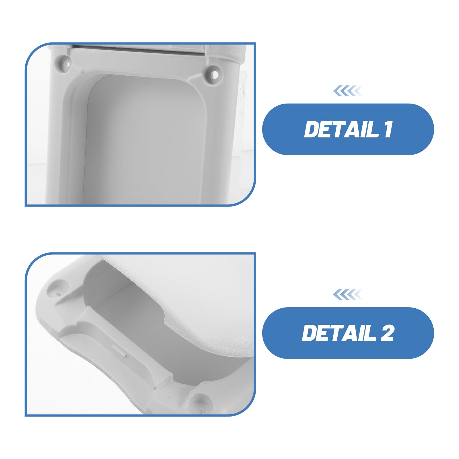 Mobestech Scatola di Distribuzione Alimentazione in Plastica ABS Resistente alle Intemperie Bianca Facile Installazione per Camper e Barca per Viaggi Marini e Campeggio