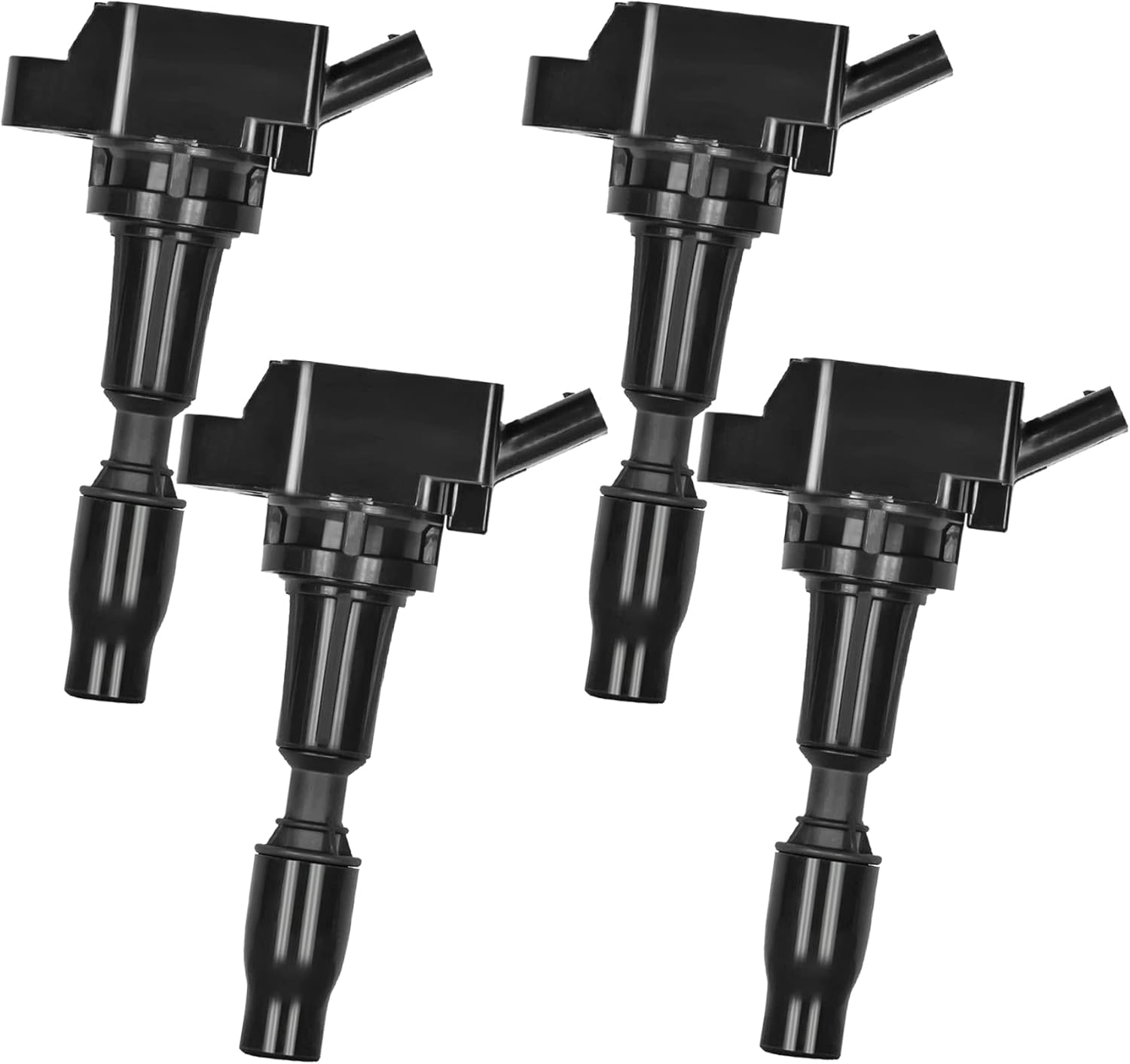 IGNITION COIL 273002GGA0 UF764 SET OF 4 COMPATIBLE WITH HYUNDAI SANTA FE SONATA TUCSON VELOSTER N KIA OPTIMA RONDO SORENTO SPORTAGE STINGER 2.0 2.0T 2.4 L4 GENESIS G70 G80 G90 5.0L V8