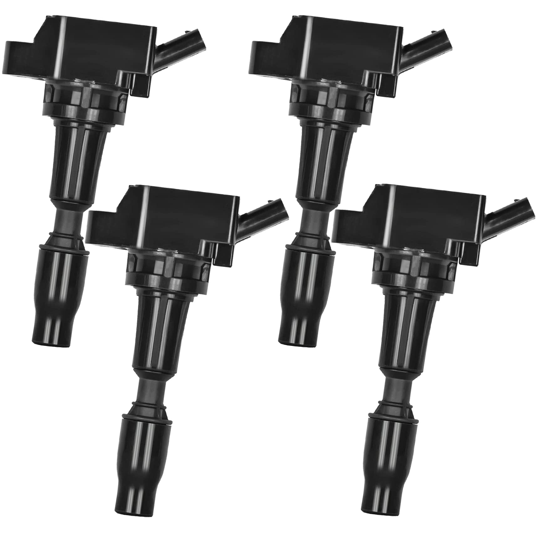 GP POWER IGNITION COIL 273002GGA0 UF764 SET OF 4 COMPATIBLE WITH HYUNDAI SANTA FE SONATA TUCSON VELOSTER N KIA OPTIMA RONDO SORENTO SPORTAGE STINGER 2.0 2.0T 2.4 L4 GENESIS G70 G80 G90 5.0L V8
