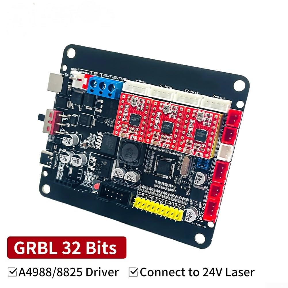 GRBL Carte de contrôle, CNC 3018/2418/1610 3 axes moteur pas à pas double axe Y USB Carte contrôleur pour routeur CNC GRBL