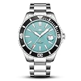 Seagull Automatic Watch for Men Stainless Steel Strap 200M Waterproof Mechanical with Calendar Luminous Business Casual Mens Diving Wrist Watches