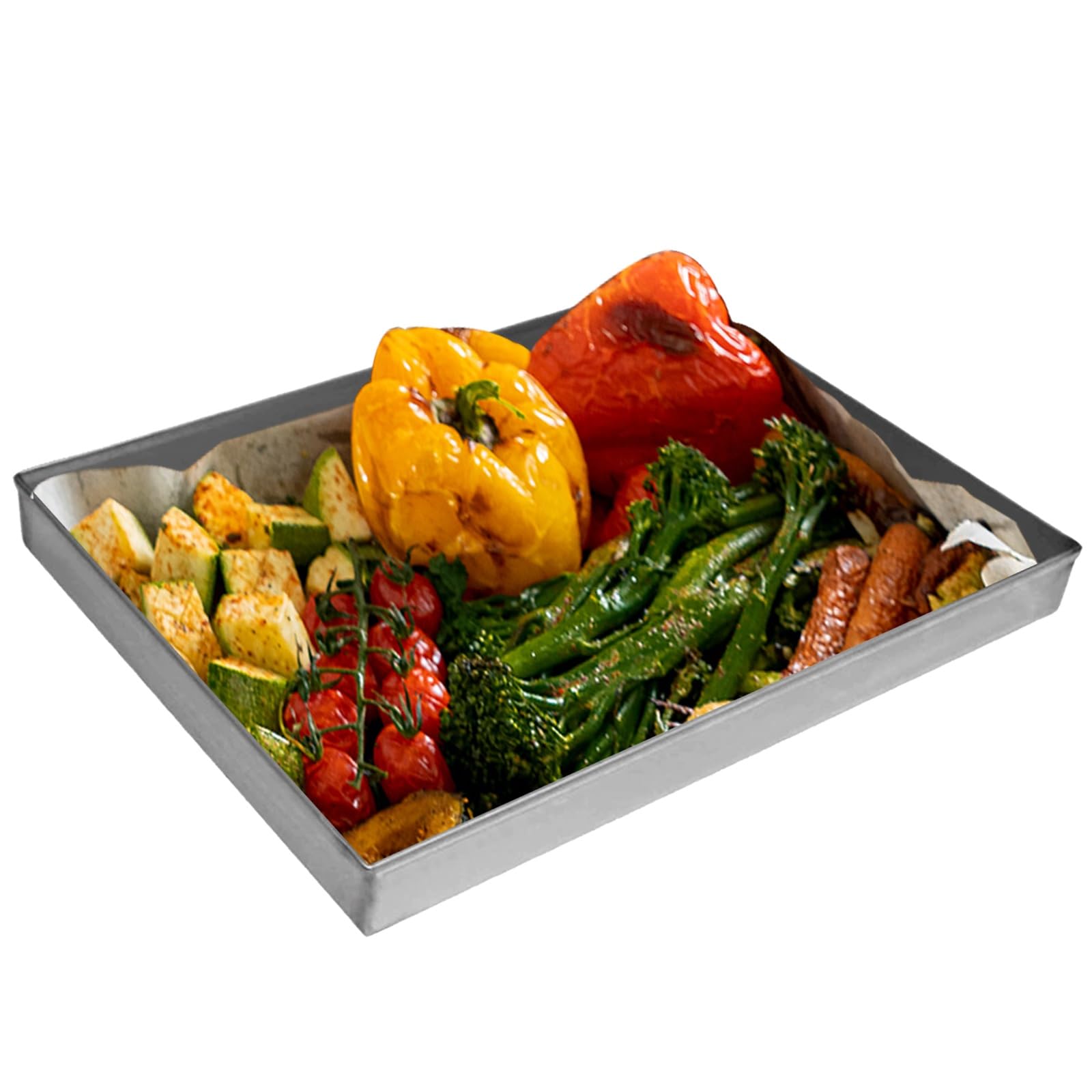 Bandeja Horno Acero Inoxidable, Bandejas Resistente A Altas Temperaturas, Bandejas de Goteo para Cocina y Baño(70x40x5cm/28x16x2in)