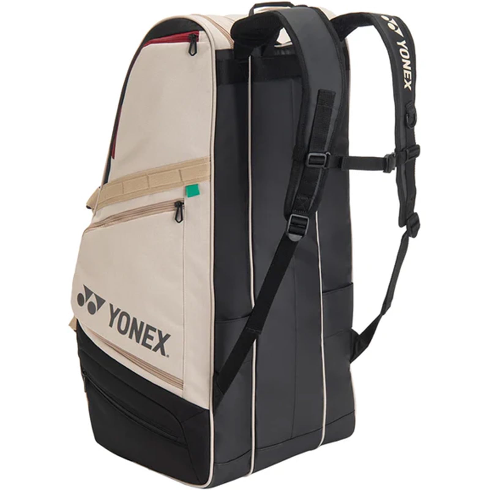 YONEX Gearlogic - Borsa per racchette da tennis, confezione da 9, resistente, leggera, multi-compartimento, regolabile, con scomparto termico e tasche interne