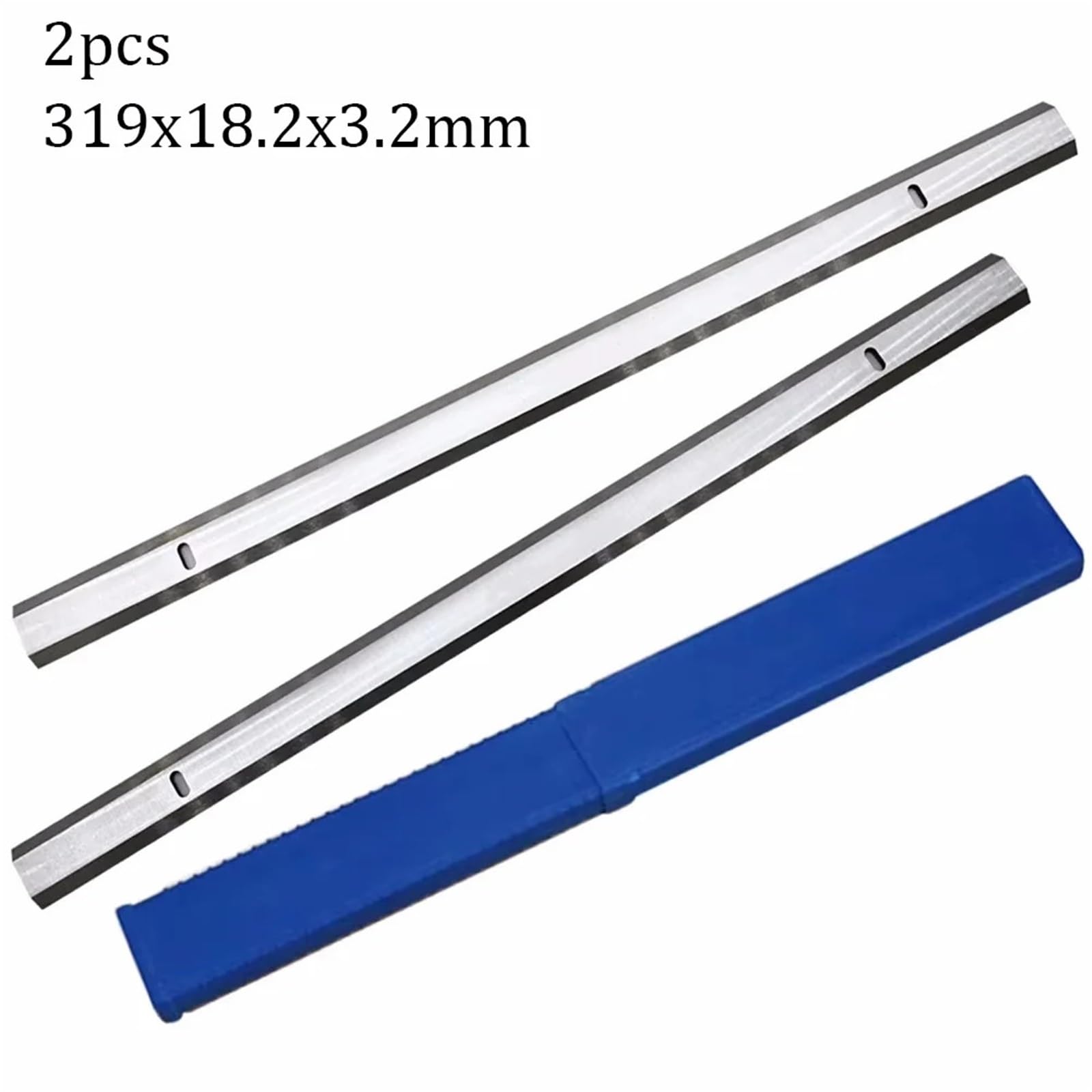 2 Uds 319x18,2x3,2mm Cuchillos De Hoja Cepilladora HSS Herramienta De Corte De Madera De Doble Filo Apto For JWP-12 AP13 MA1931 CT-340