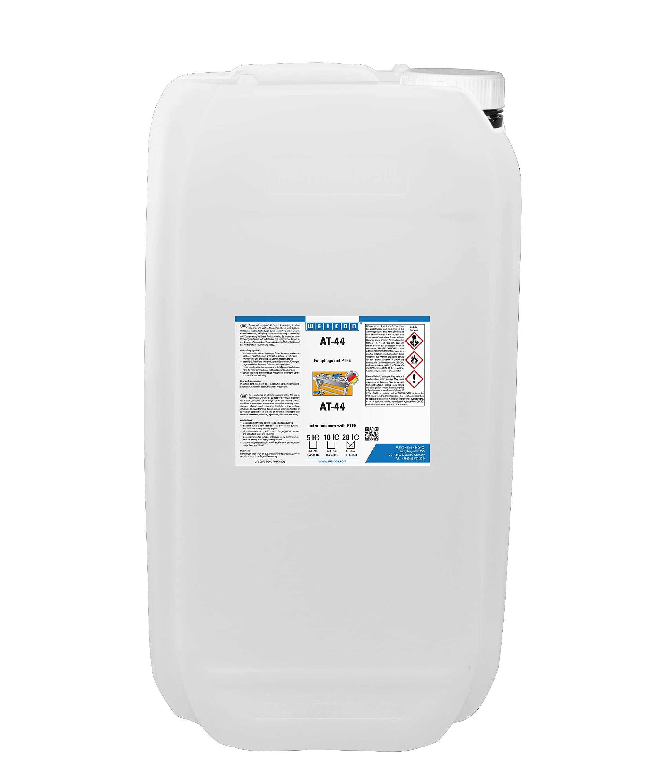 WEICON AT-44 Wirkstoff 28 L | Hochleistungsschmieröl mit PTFE