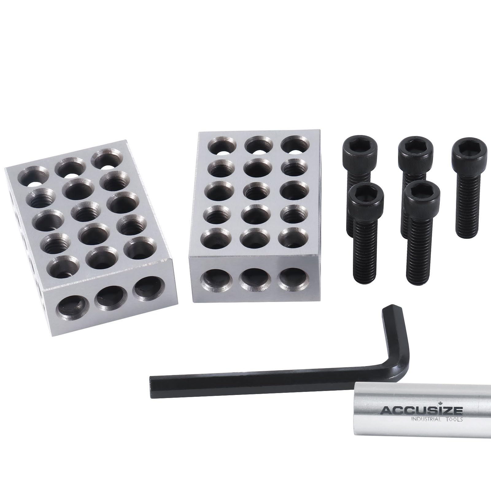 Accusize Ultra Precision 1-2-3 Blocks Set, 23 Holes, 2 Pc Pair — Amazon image 3