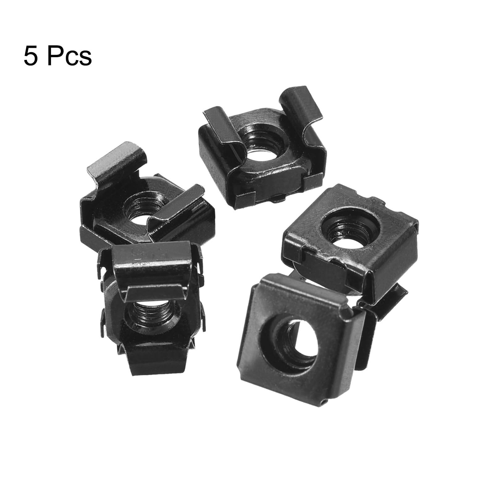 QUARKZMAN Dadi a Gabbia a Inserimento Rapido, Dado in Acciaio Carbonio M5 x 0.8mm per Armadio Scaffale Server 5pz