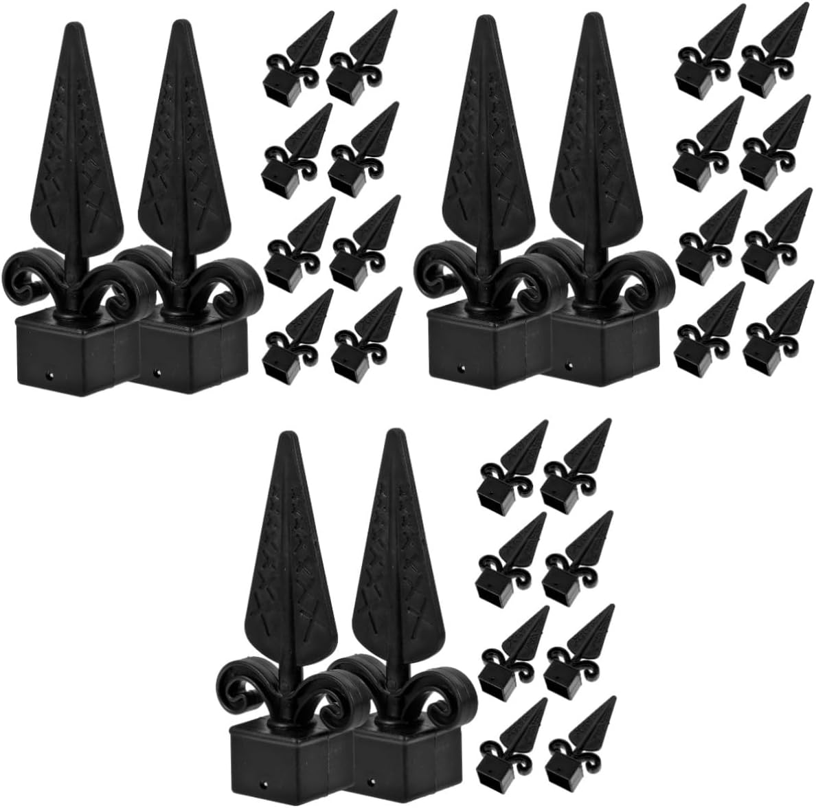 Fence Parts 30 Pcs Fence Head Metal Fence Metal Fencing Plastic Fence