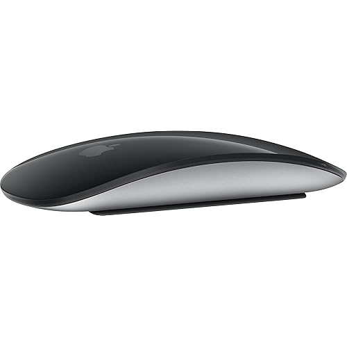 Apple Magic Mouse: Bluetooth, ricaricabile. Compatibile con Mac o iPad; Nero, superficie Multi-Touch
