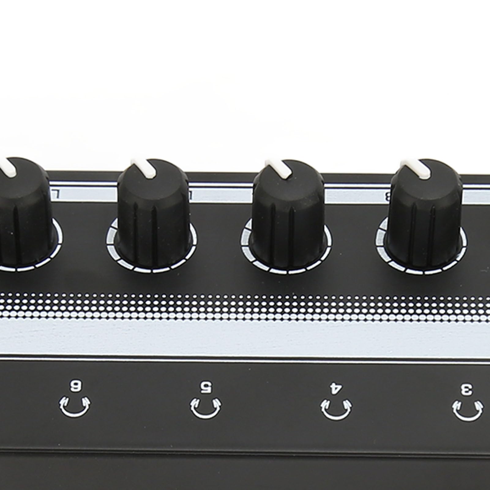 Zunate Amplificador de Auriculares con Distribuidor Estéreo Portátil, Amplificador de Auriculares de 8 Canales con Control de Volumen Amplificador de Auriculares Estéreo de 1 Entrada y