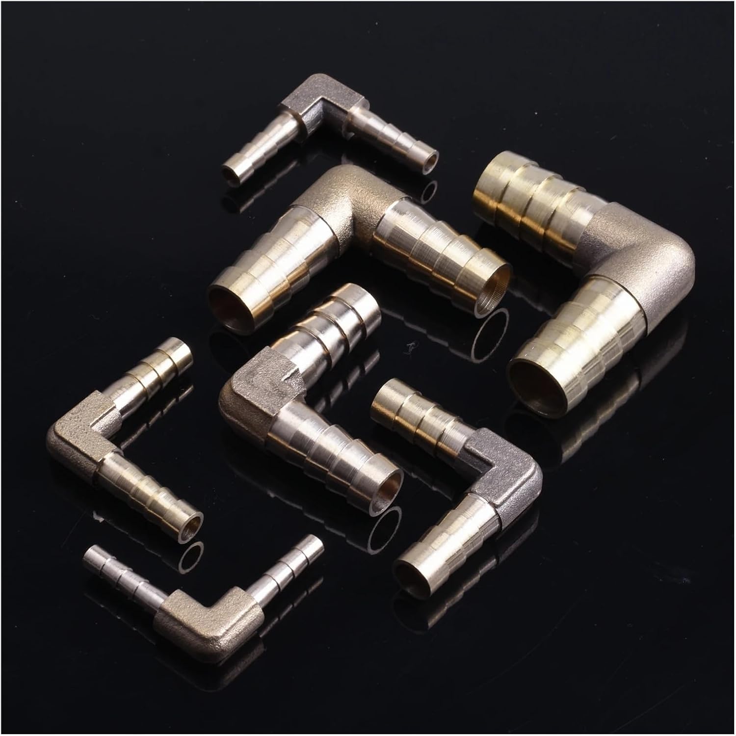 1pcs Brass Hose Pipe Fitting Coupling Elbow Equal Reducing Barb 4mm-25mm Barbed tube Connector Adapter(OD 14mm)