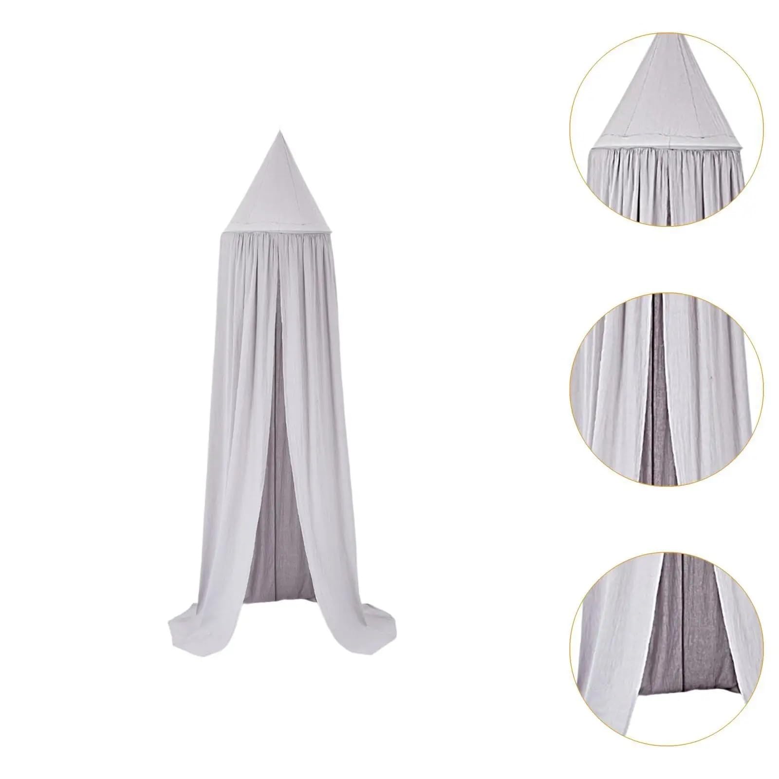 Letto a baldacchino for bambini, angolo di lettura for bambini, grande rete a baldacchino for letto principessa for la decorazione della camera da letto(WHITE)