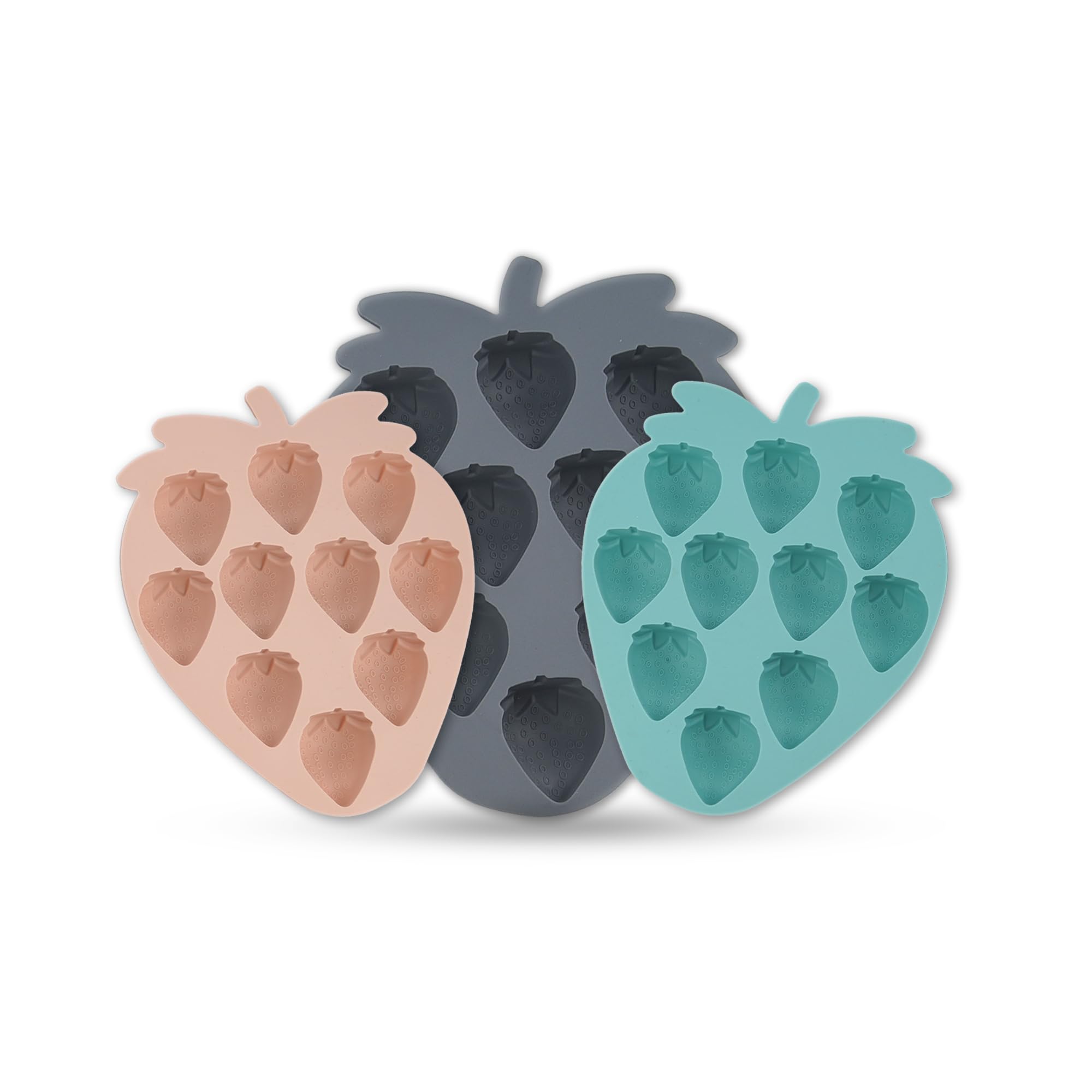 Strawberry-Shaped Silicone Mold – Multi-Purpose Tray for Ice, Chocolate, Jelly, Candy, and More | BPA-Free, Flexible & Reusable (Assorted Color) (G003306)-image-30