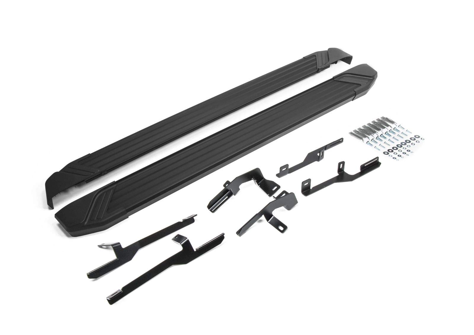 Marchepieds Seuil Aluminium Noir Pour Volkswagen Touareg (2010-2018) - Lot De 2 - Certifié ABE - Facile à Monter Sans Perçage - 10