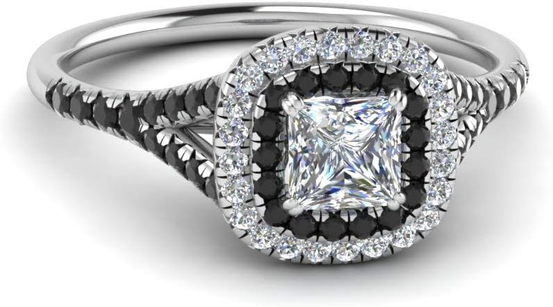 Choose Your Gemstone Delicate Double Halo Diamond CZ Ring Sterling Silver Princess Shape Halo Engagement Rings Matching Jewelry Wedding Jewelry Easy to Wear Gifts US Size 4 to 12