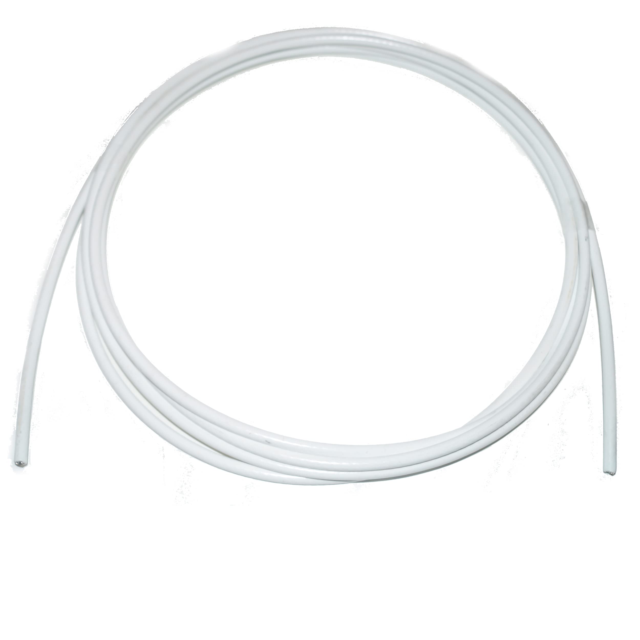 Fune metallica per ringhiere, 5 mm, 25 m, in acciaio inox A4, rivestito in PVC, 3,0/5,0 mm, bianco, A4 NIRO, Nirosta