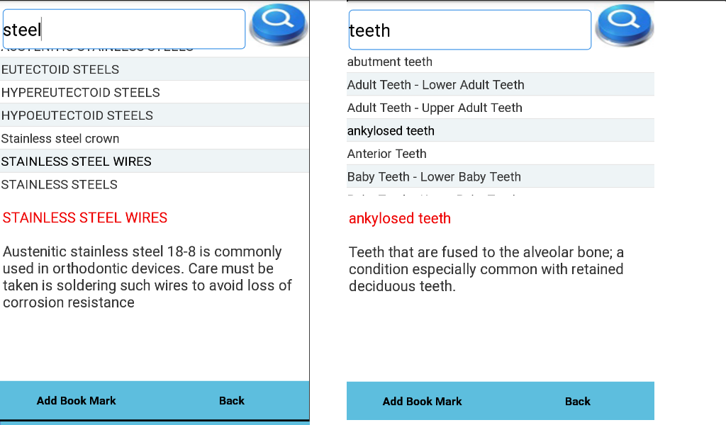 Dental Dictionary Free App on Amazon Appstore