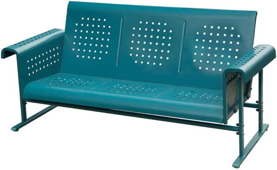 Hanover Retro Metal Sofa Glider Patio, Lawn & Garden