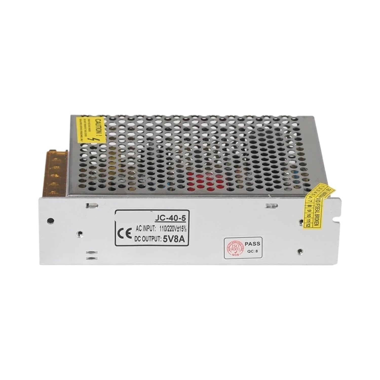 5V 8A 40W Switching Power Supply Driver for LED Strip Lighting Transformer AC 110-240V Input to DC 5V