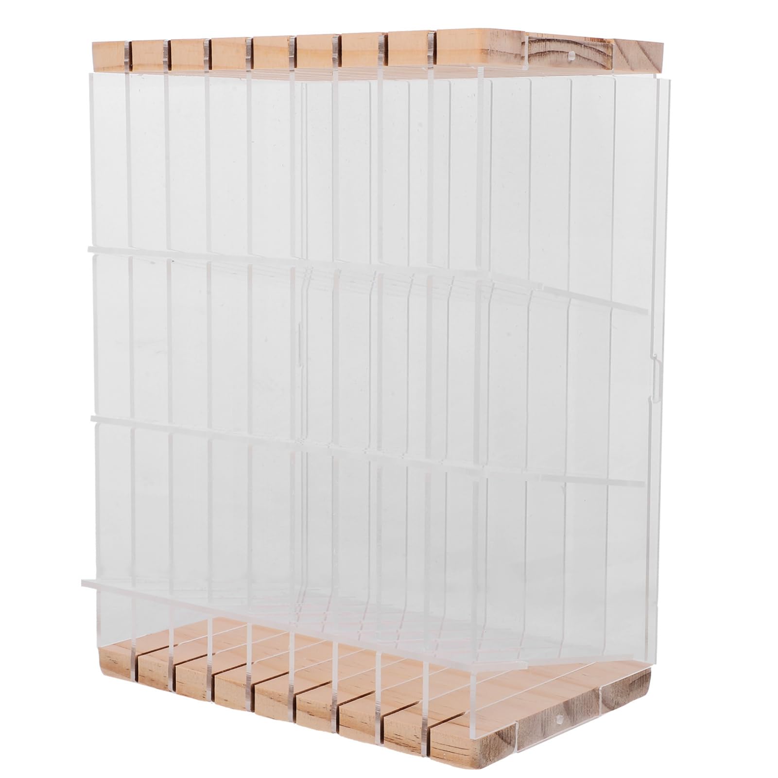 Tofficu Acryl Stiftehalter für 108 Stifte mit Fächern Schreibtisch Organizer für Büro und Schule Transparentes Aufbewahrungsregal