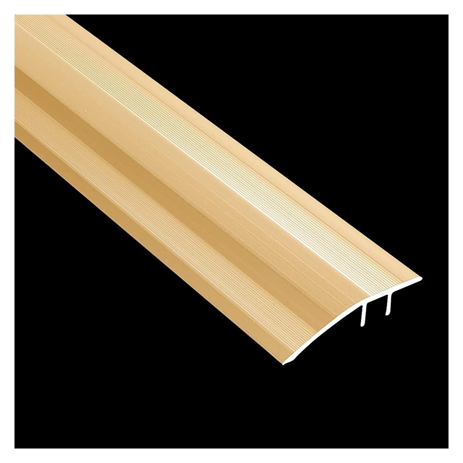Profilo di Transizione, Striscia di Soglia, Tappeto for pavimento in laminato, bordo antiscivolo, garage di casa, portico anteriore/posteriore, riduttore ad arco con scanalatura(Gold)