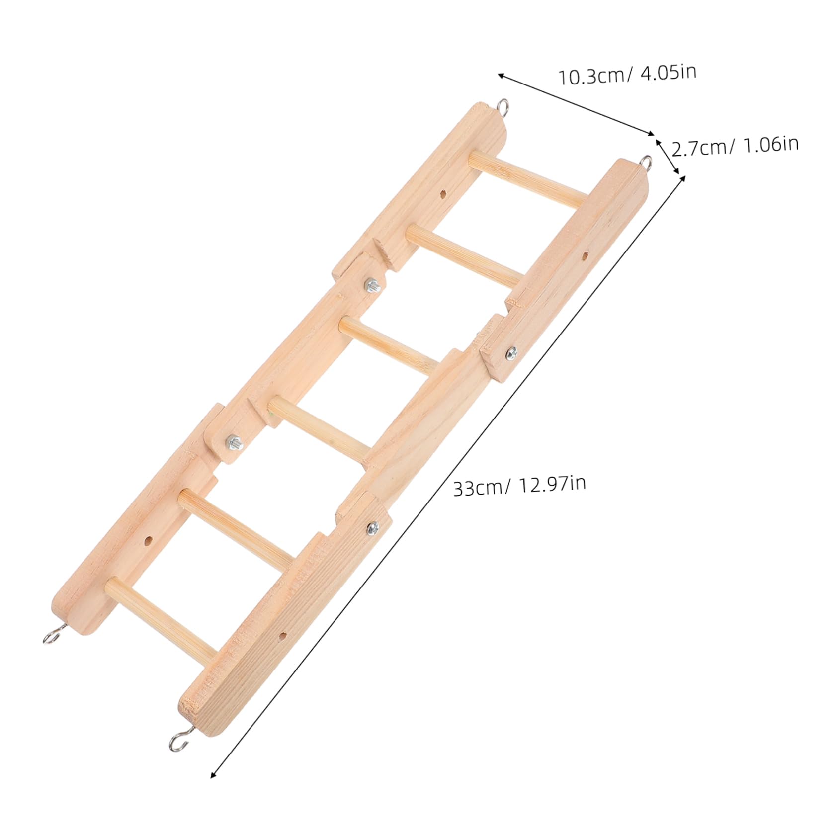 Abaodam Foldable Parrot Ladder for Bird Cage Climbing for Beak Claw Grinding Safe for Macaws Parakeets Small Pets Promotes Activity Easy
