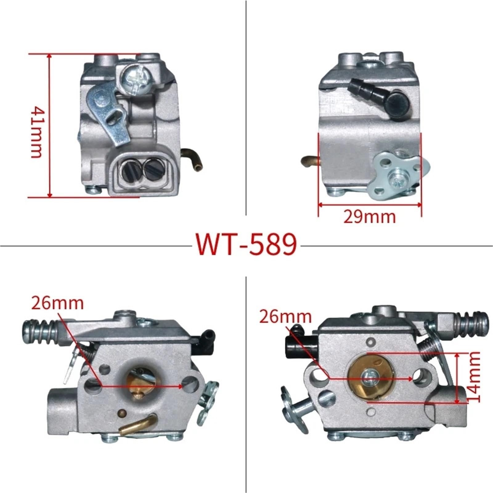 Carburador de motosierra WT-589 WT589 (1 unidad)