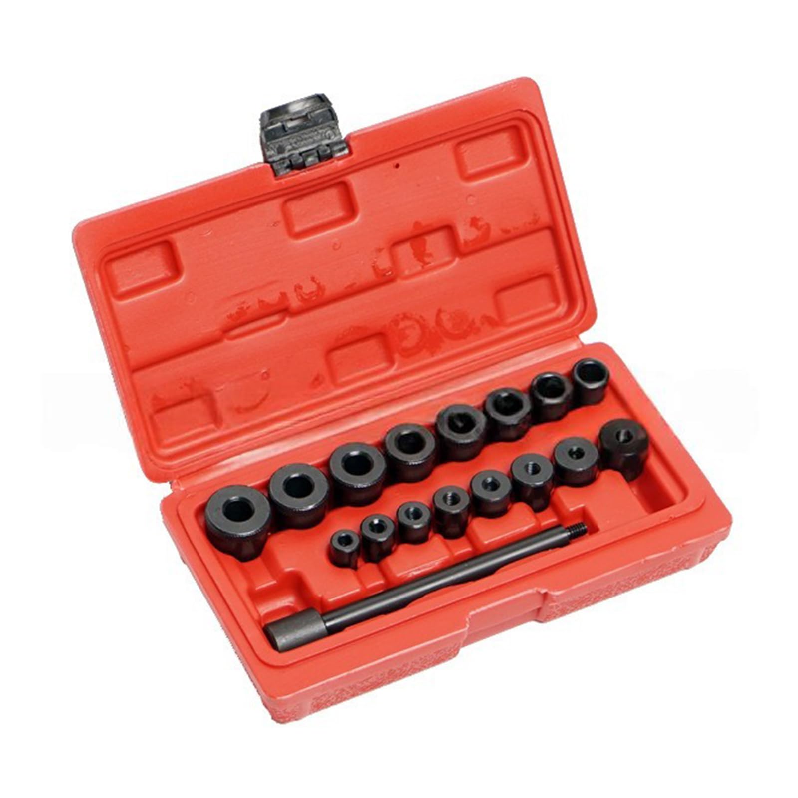 Kalttoy 17 Pieces Auto Clutch Alignment Tool Kits 17Pc, 0.1Mm Error Control Carbon Steel Tools W/Storage Case For All Models Carbon Steel Clutch Calibration Kits Auto Alignment Tool