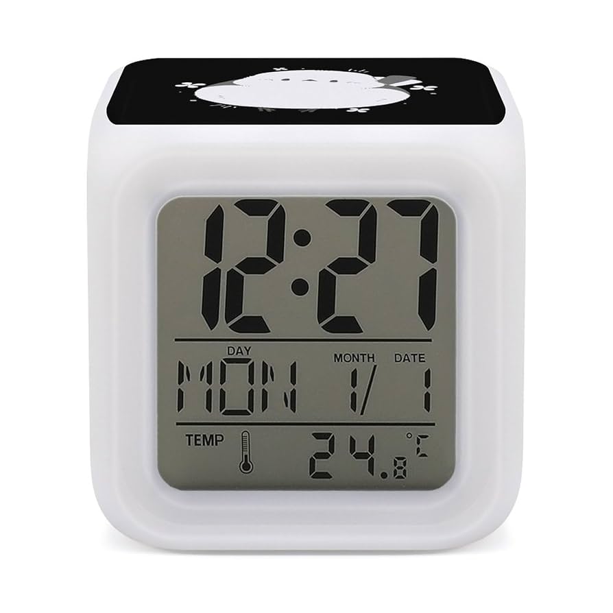 Amazon.co.jp: シマエナガ 鳥柄 時計 目覚まし時計 置き時計