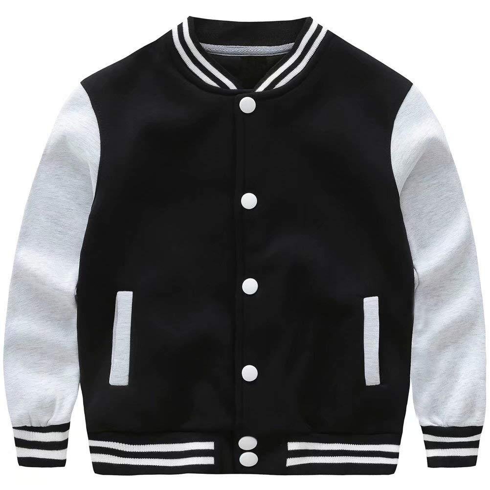 ARTMINE Kids Girls Boys Baseball Jacket