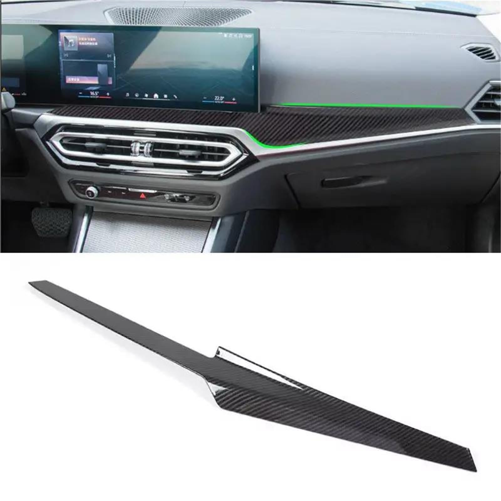Adesivo Per Interni Auto Consolle Centrale Cruscotto Display Sottocopertura Con Guida A Sinistra Per BMW Serie 3 320 325 330 I3 2022-2023