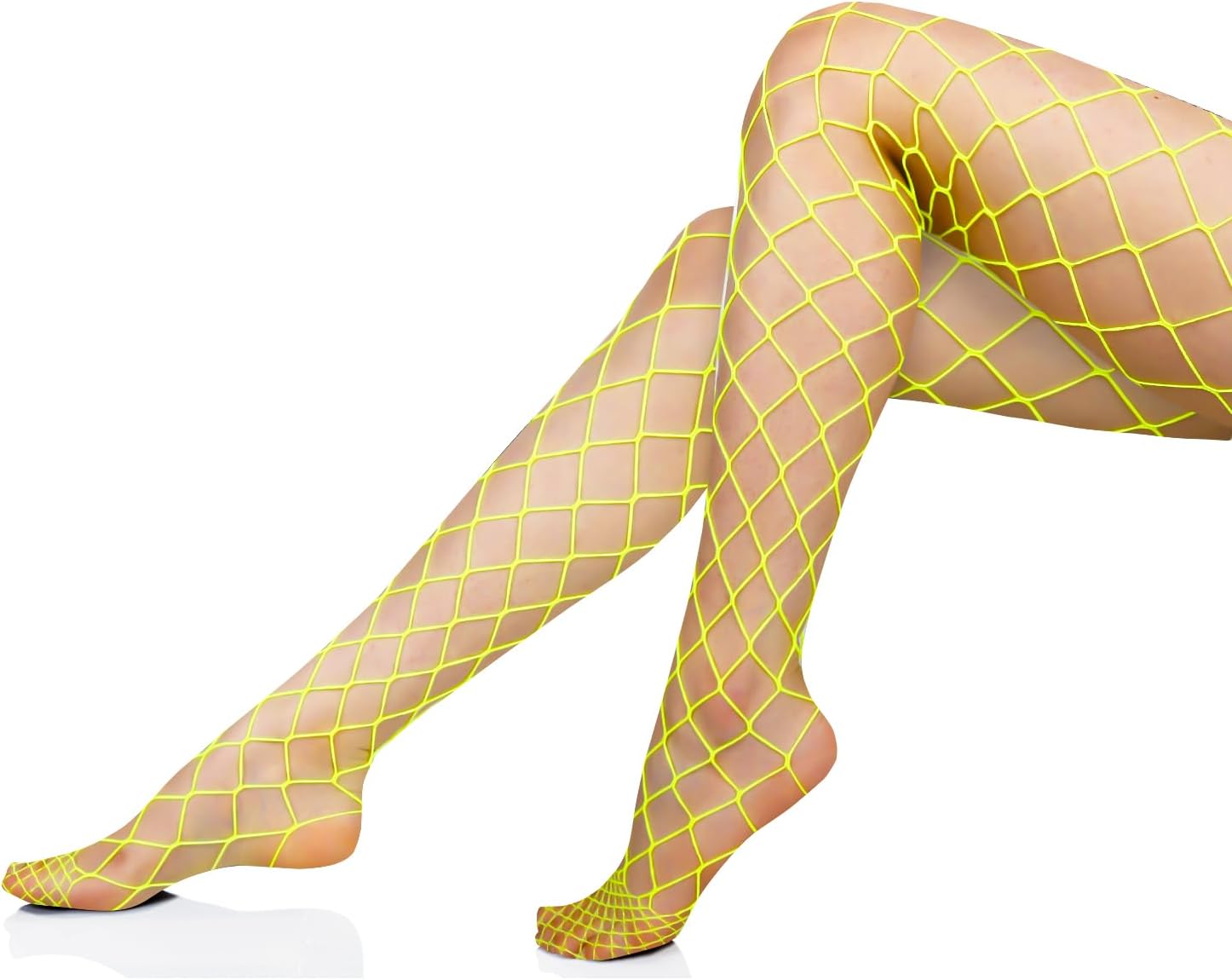 Benefeet Sox 2 Pack Womens High Waist Fishnet Tights Mesh Stockings Sexy Hollow Out Pantyhose Large & Medium Net - Image 5