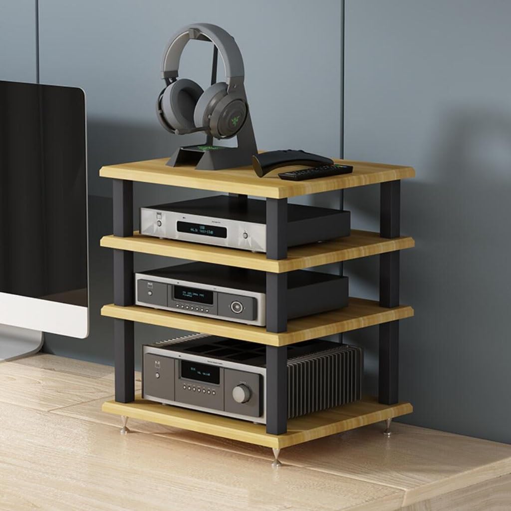 2/3/4-poziomowa szafka audio HiFi – wielowarstwowa stojąca półka na płyty AV, stojak multimedialny dla audiofilów, kina domowego i entuzjastów muzyki