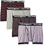 Beverly Hills Polo Club Men's 4 Pack Printed Boxer Brief