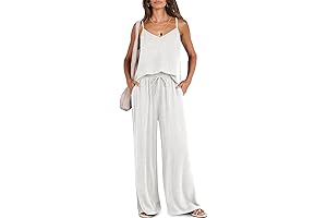 Women's Two-Piece Linen Lounge Set: Effortless Style for Summer
