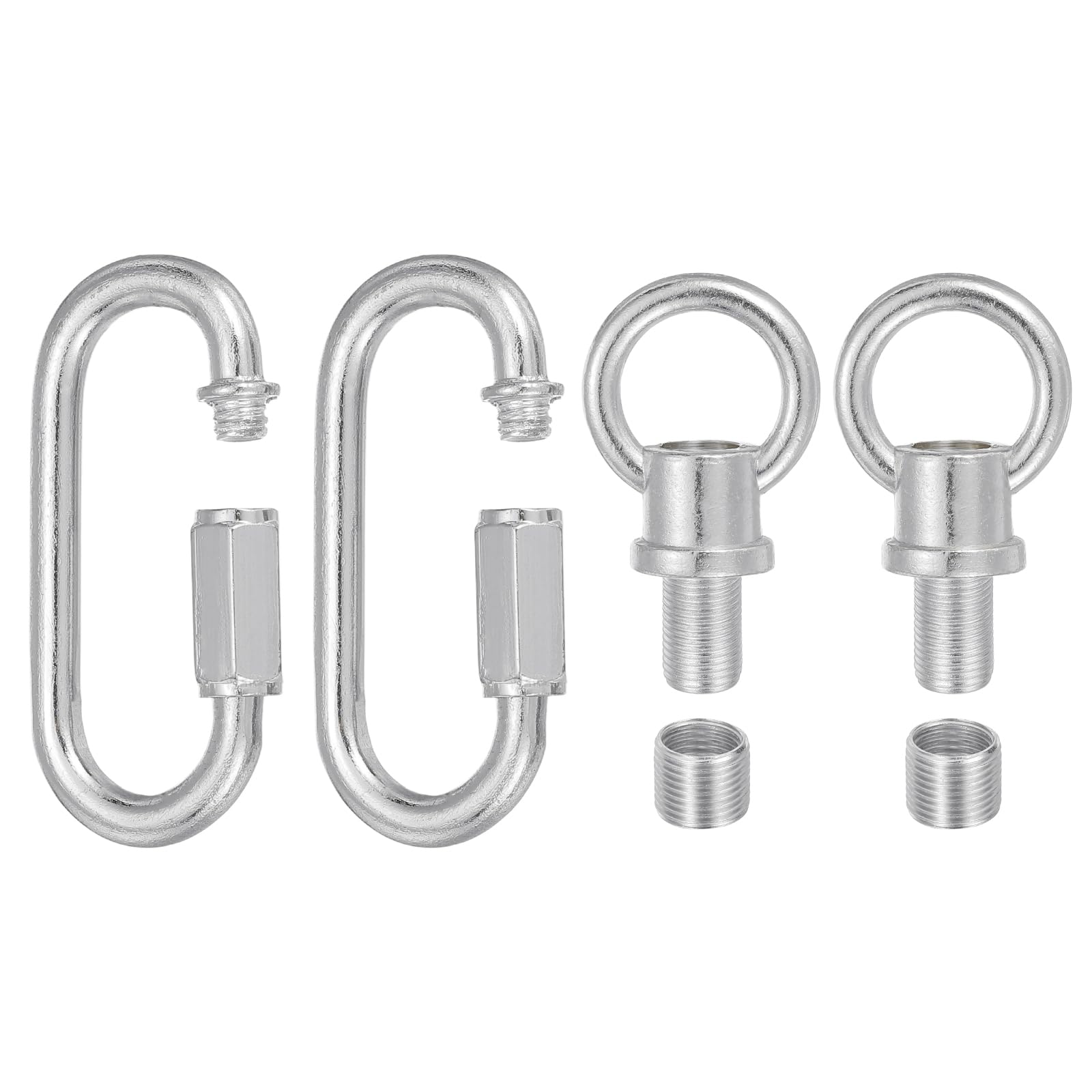 PATIKIL M10 Fine Thread Lamp Female Loop Holder with M12 Adapter Chain Quick Link