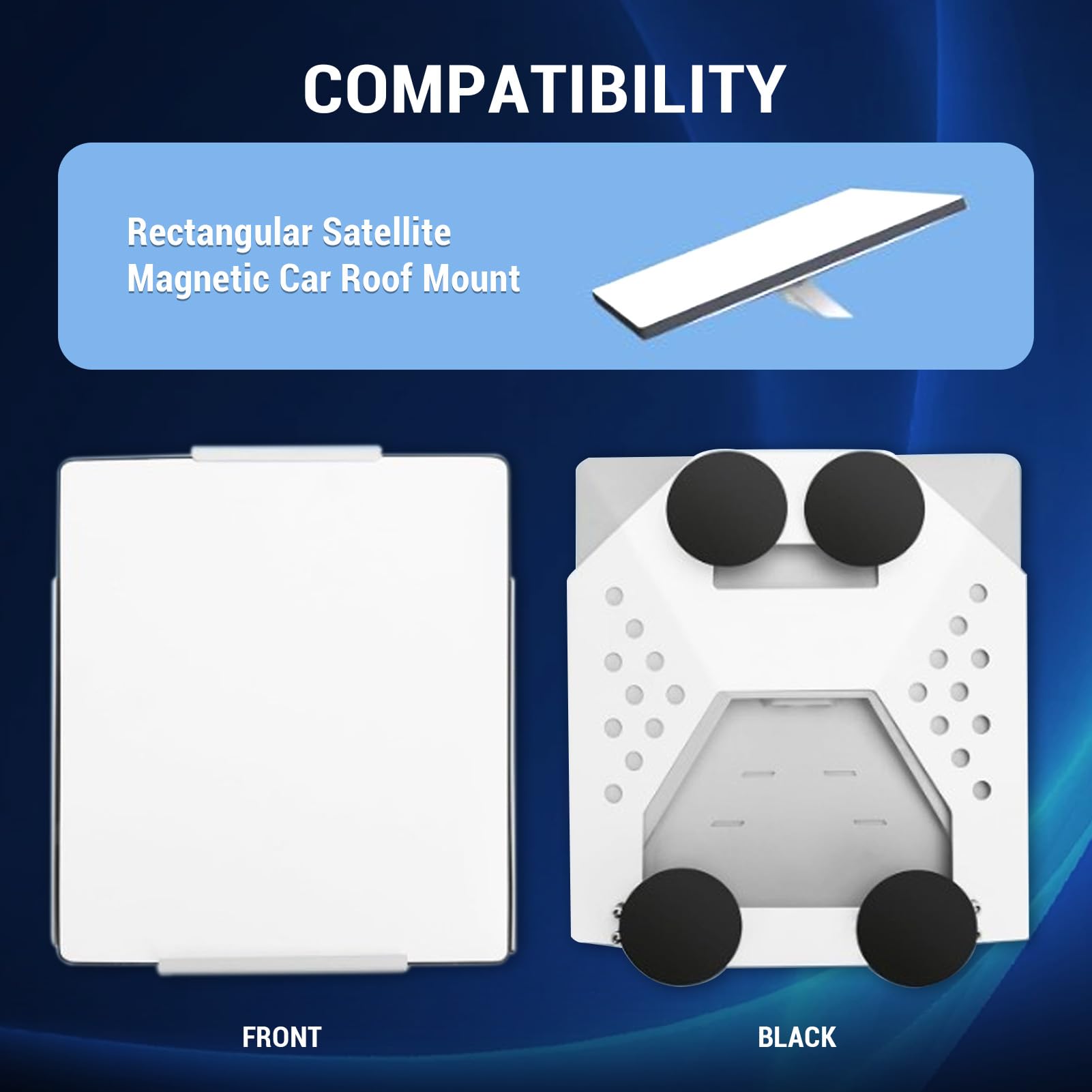 for Starlink Mini Magnetic Mount, for Starlink Mini Roof Mount, Rectangular Satellite Magnetic Roof Mount for Car RV Van Boat