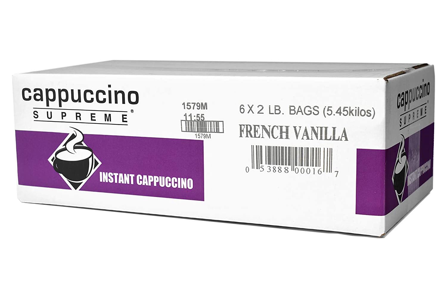 French Vanilla Instant Cappuccino Mix 6 x 2 lbs