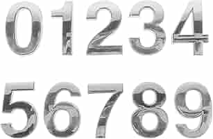 HYTROVE Hausnummern Set 10-teilig - Selbstklebende Zahlen Kupferfarben Für Außenbereich