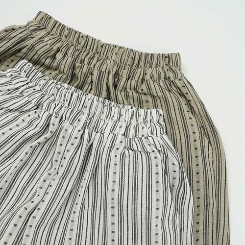 Toddler Boys Girls Classic Plaid Trousers Kids Casual Ankle Stripe Pants Loose Long Bloomers 0-6 Years4