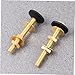OSALADI 4pcs Brass Toilet Closet Bolts Nuts Washers Set Toilet Bolt Kit for Heavy Duty Plumbing Tool