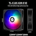 Thermalright Peerless Assassin 120 Digital ARGB Black CPU Air Cooler, Digital Screen Top Cover,6 Heatpipes Computer CPU Cooler, for AM4/AM5,Intel LGA1700/1851/1150/1151/1200, PC Cooler-Black ARGB gallery image