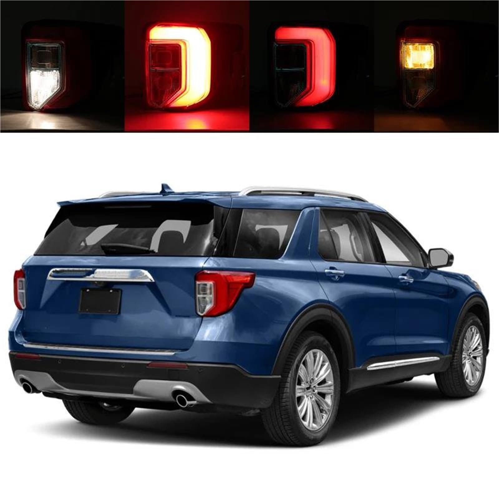 Luz Trasera Luz Trasera Para Ford Para Explorer 2020-2022. De Freno LED Posición. Conducción. LB5Z13404H LB5Z13405A(bien)