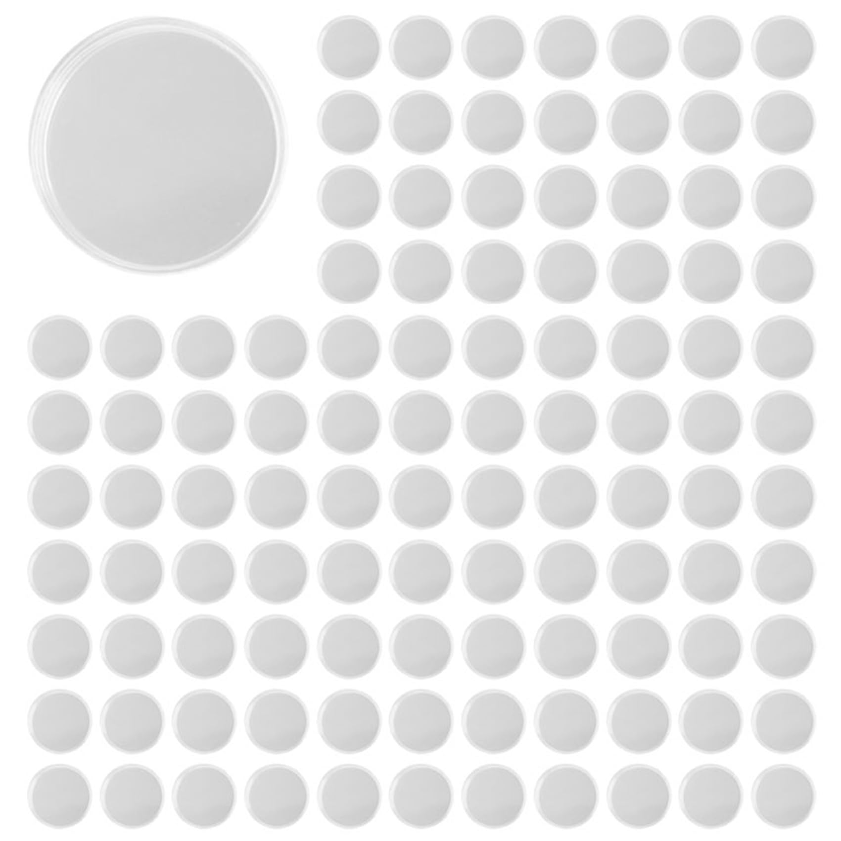 Hndhbfgrt 500Pcs 21mm Round Clear Plastic Coin Holder Capsules Box Storage Clear Round Display Cases Coin Holders