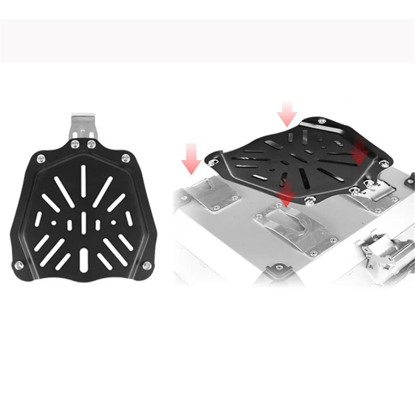 Caja de Equipaje para VOGE 525DSX 650DS 650DSX para Honda CRF1000L CRF1100L Adventure Alforjas Traseras para Maletero Motocicleta, Caja De Herramientas Aluminio, Accesorios(Silver 55LX)